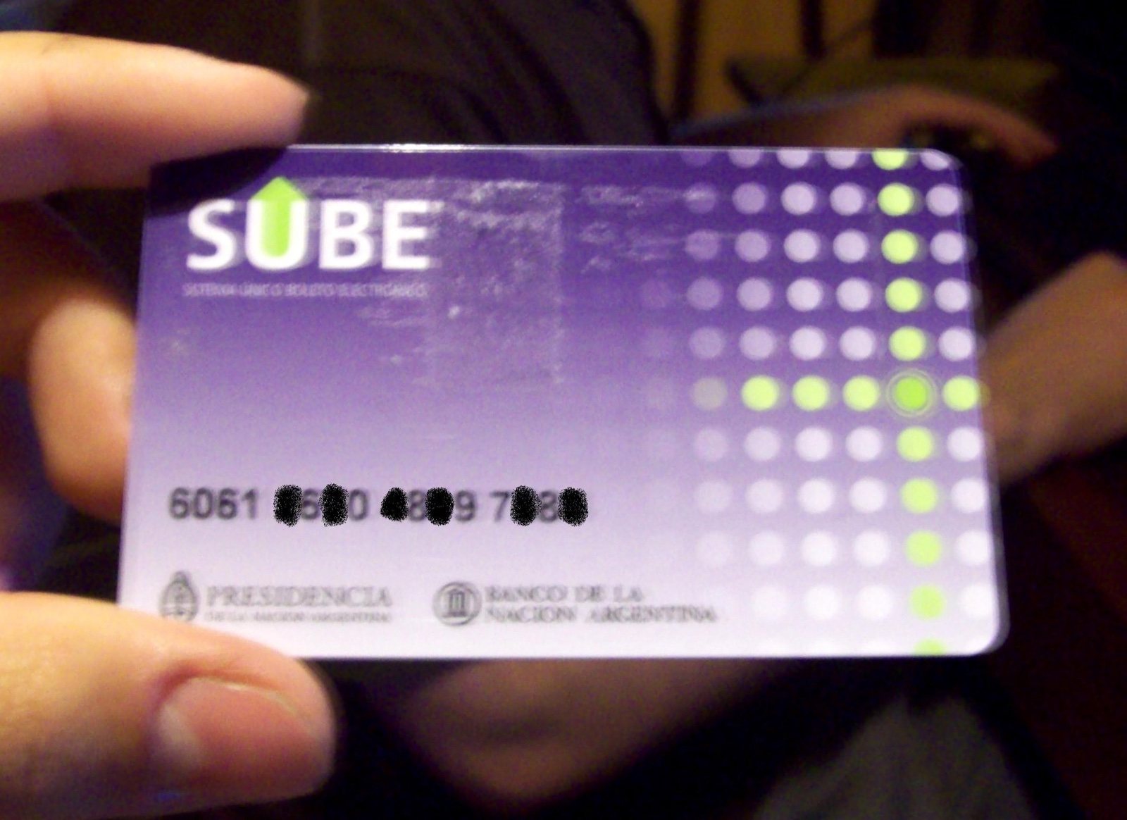 Tarjeta SUBE